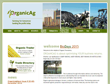 Tablet Screenshot of organicag.co.nz